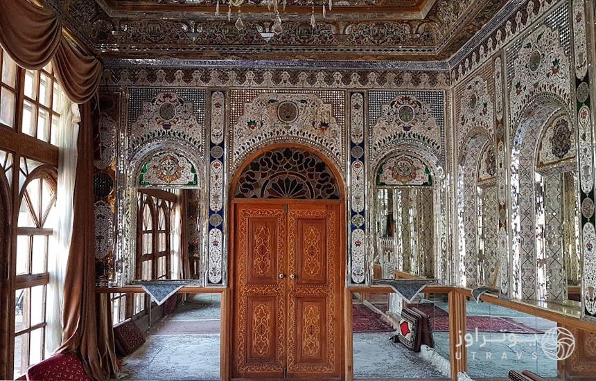 تالار آینه‌کاری خانه منطقی نژاد در شیراز